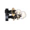 Designers Fountain Harmoni 24.25 in. 5-Light Matte Black Vanity Light with Brushed Gold Disk Accents for Bathrooms D313C-5B-MB - alternate 4